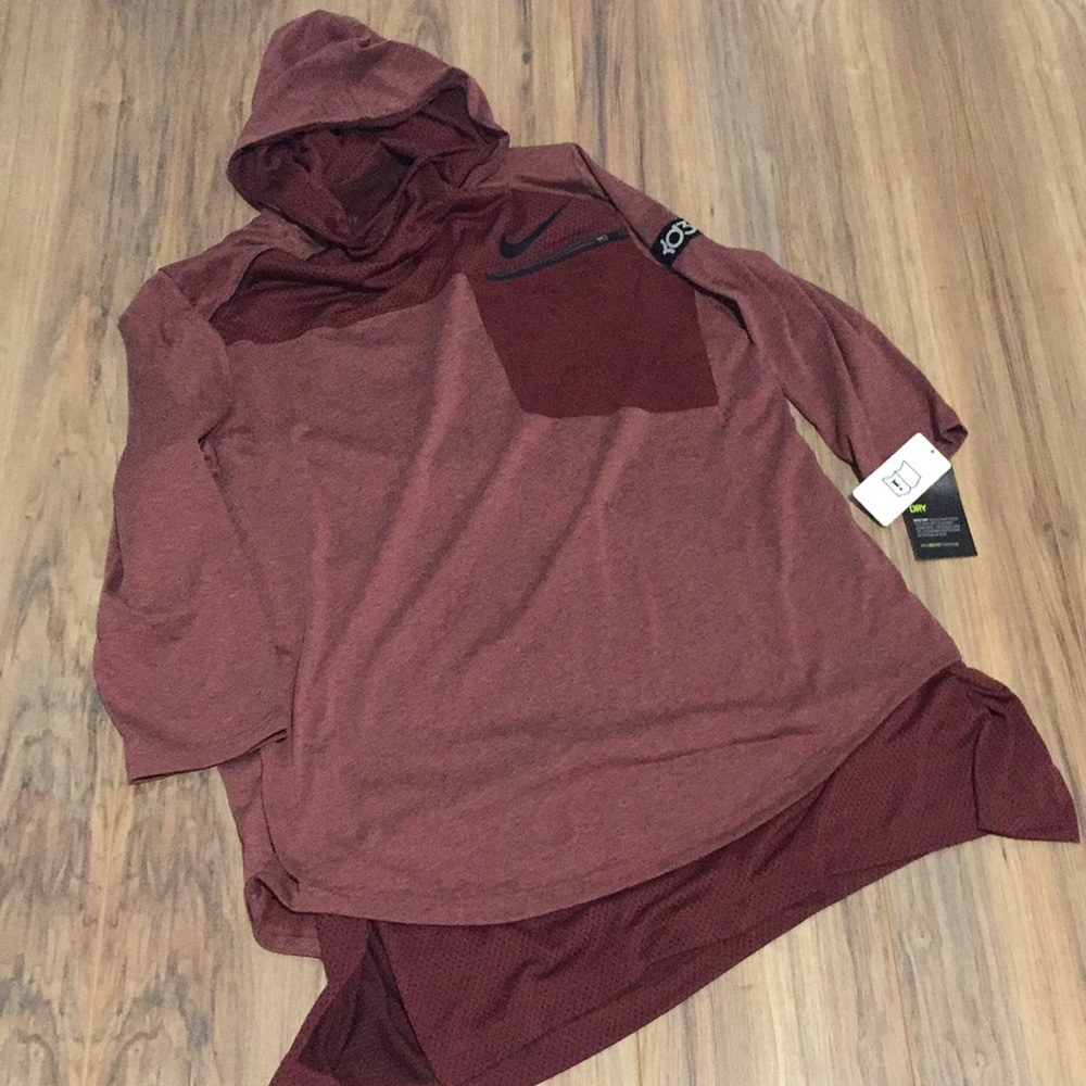 Nike KD 35 1/4 sleeve hoodie t shirt